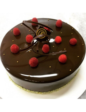 Entremet de mousse chocolate 70&