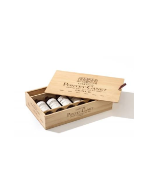 Coffret Château Pontet-Canet: caja con vertical de 6 botellas de 750 ml en grandes añadas 2008, 2009, 2010, 2011, 2012 y 2013