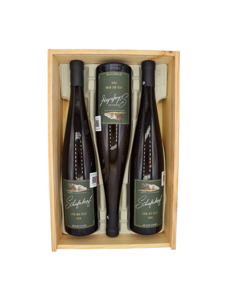Coffret No. 10 Schiste Bleu Chapoutier – Riesling Alsace Fels, Buehl y Berg · Colección 2014