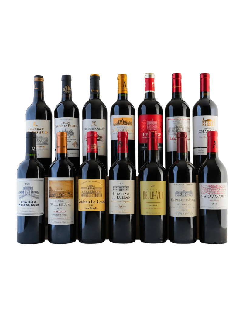 Coffret 14 Cru Bourgeois Exceptionnel Médoc – Colección de Châteaux Seleccionados 2019