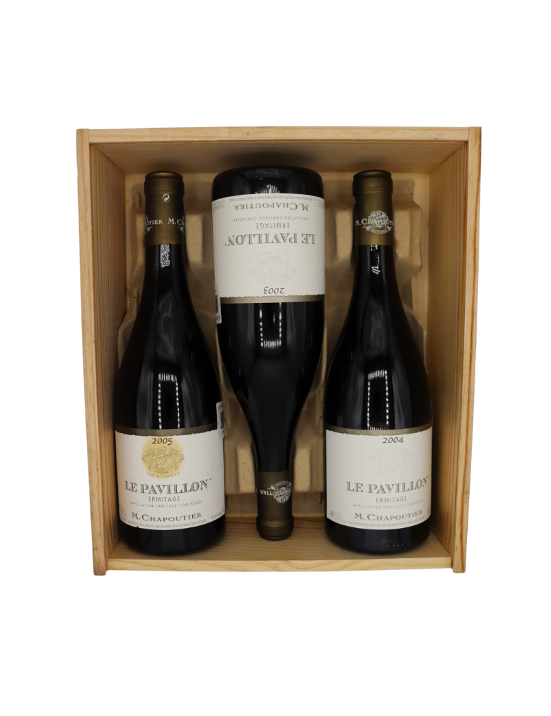 Coffret No. 6 Ermitage Le Pavillon 2003, 2004, 2005 (M. Chapoutier) - S/M - Colección